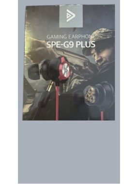 Sound Panda Gaming Earphones SPE-G9 Plus Red Built-in Microphone New